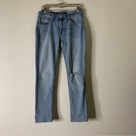 Rag & bone Womens light blue Dre low rise slim boyfriend jeans 27 - Picture 2 of 10